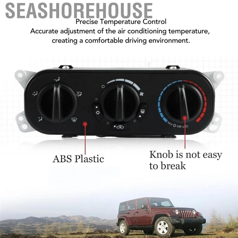 Per Jeep Wrangler JK V6 2007-2010 A/C Pannello interruttori di climatizzazione del riscaldatore 55111840AE Unità di controllo dell'aria condizionata