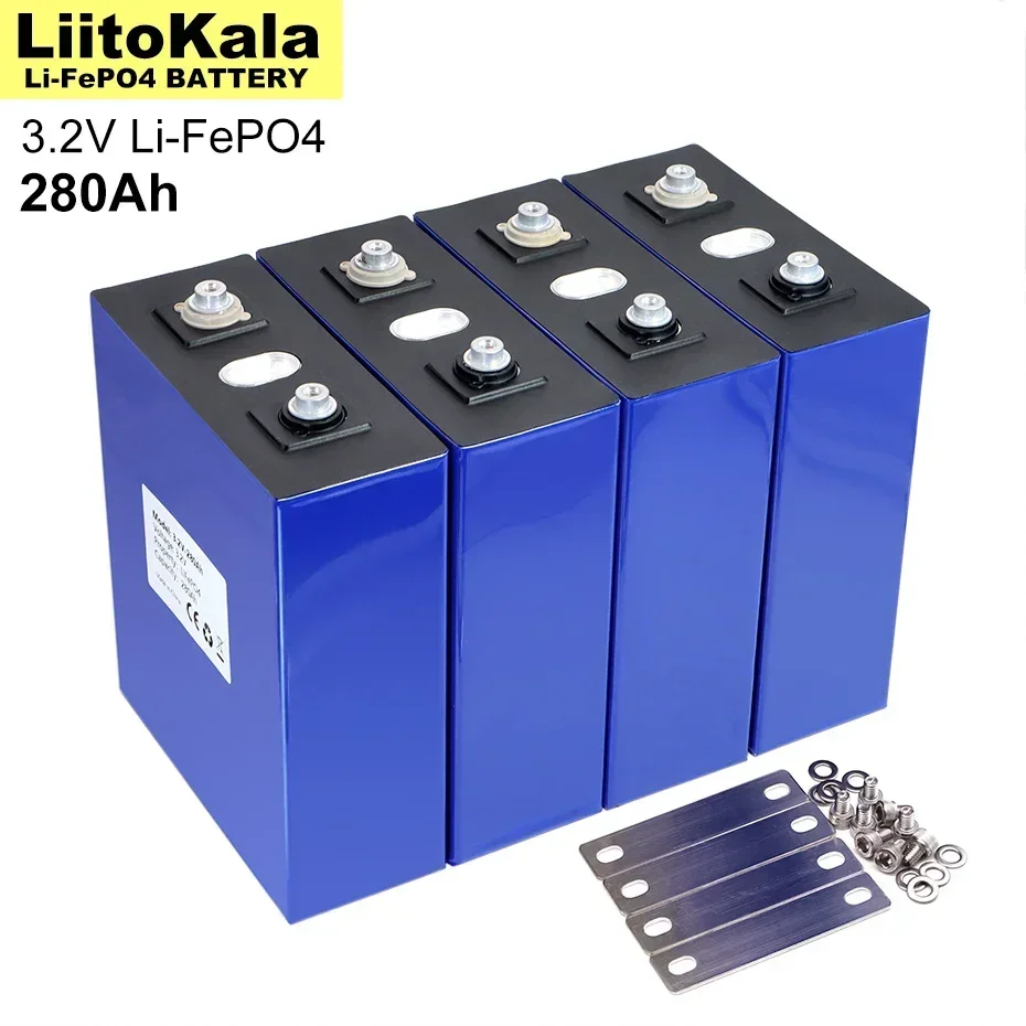 LiitoKala 3.2V LiFePO4 Battery 320AH 280ah 200ah 150ah 105ah 90ah DIY 12v 24V Automotive RV Solar Energy Storage batteries