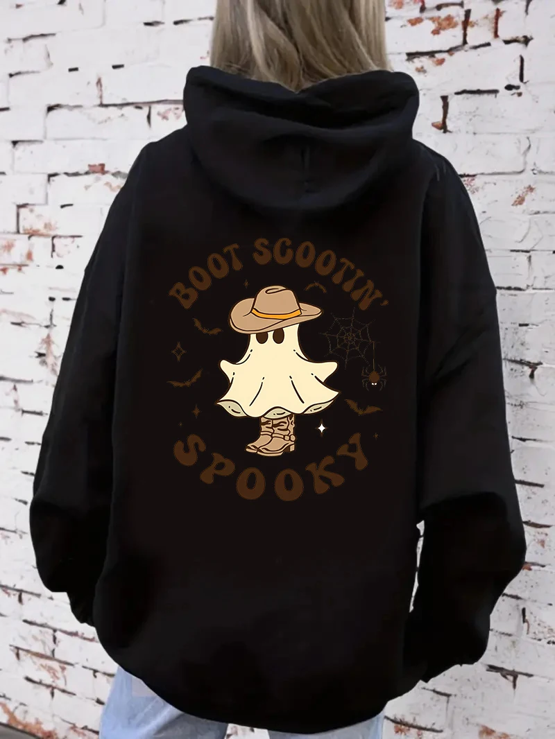 Halloween Ghost Woman Clothing Y2k Clothes Spooky Hoodies Bluzy damskie Halloween Bluza z długim rękawem Kawaii Ghost Hoodies