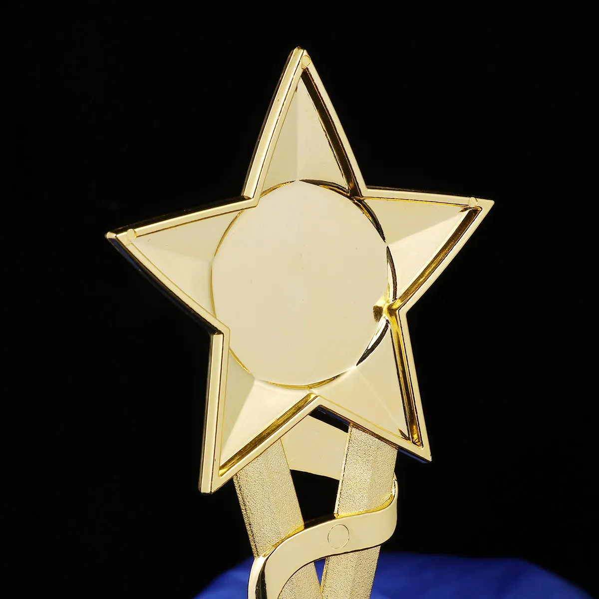 Plastic Award Trophy 29cm Creative Star Ribbon Reward Cup Competition Prize Durable Golden Trophy Cup Trophies