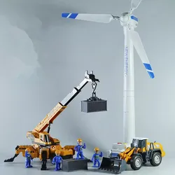 New plastic Power windmill toys,engineering vehicle set toys,tower crane forklift toys,wholesale