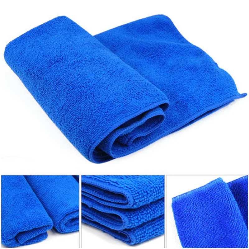 Car Wash Microfiber Towels Soft Drying Cloth Hemming Wash Towel Water Suction Polishing Duster Car Cleaning Tools 30x30cm