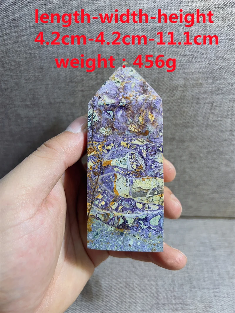 Natural  Fluorite Root Tower Free Form Tumble Slab Crystal Mineral Madagascar Healing Palm Workmanship Ornament Carving Chip