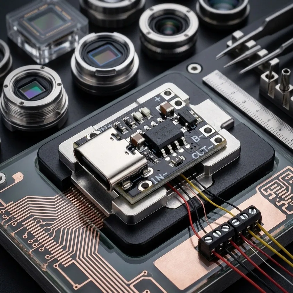 10 pcs TP4057 1A Type-C lithium battery management board with overtemperature protection and no-battery detection