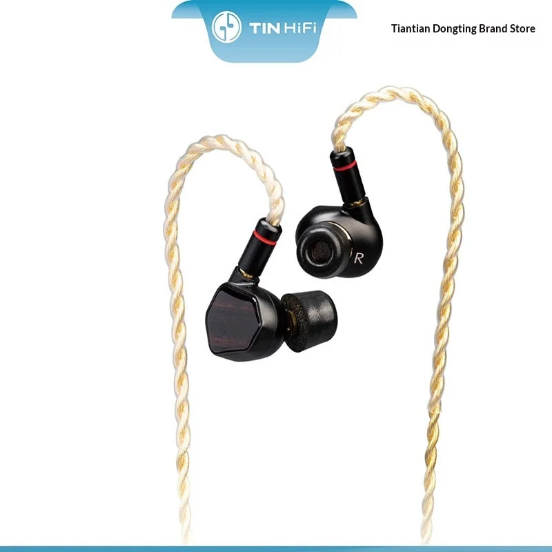 TINHIFI T7 Wired HiFi In-Ear Earphones 10mm Dynamic Driver 3.5mm 4.4mm Detachable Cable For Gifts