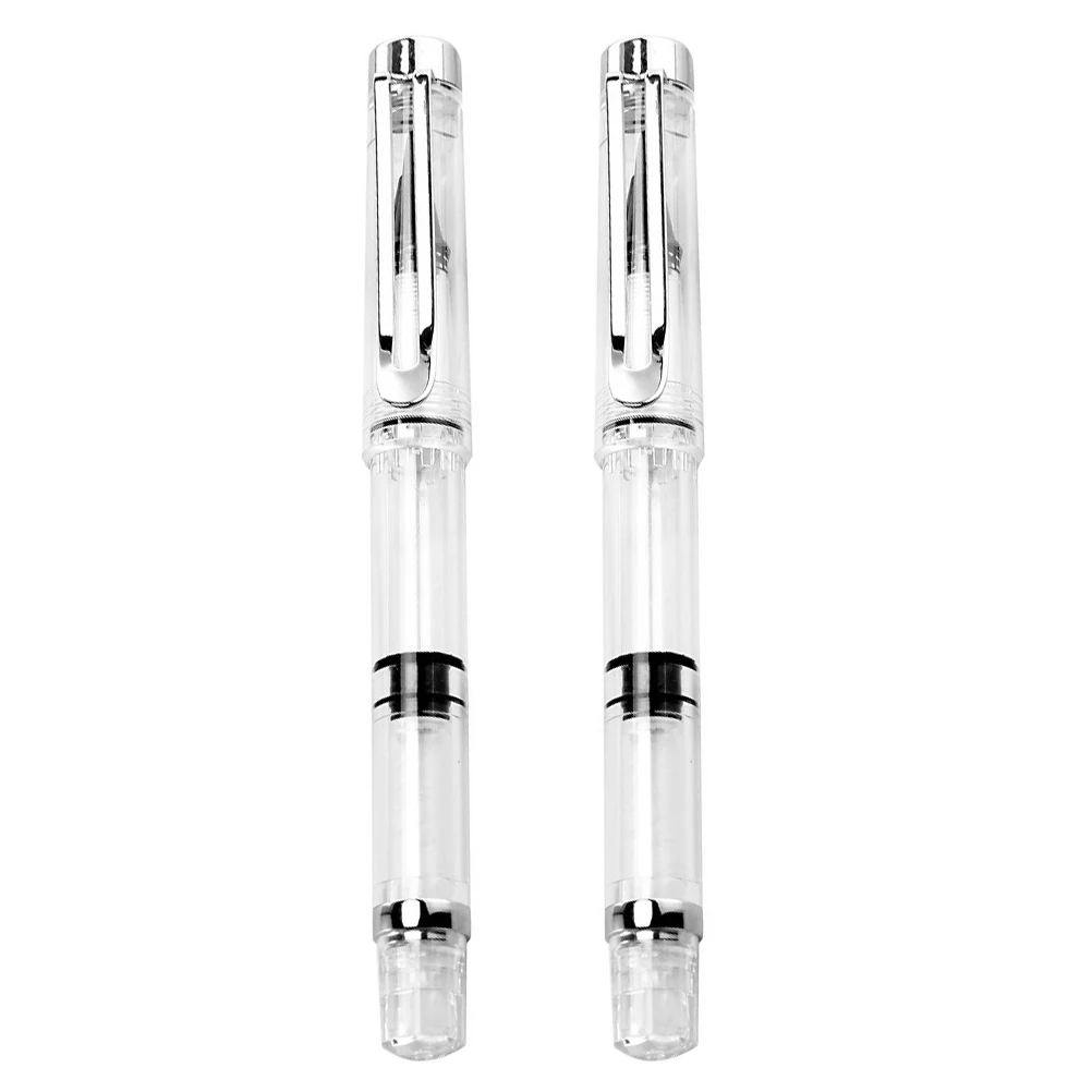 2 Pcs Pen Pen-Type New Writing Brush Student Calligraphy Pensss Refillable Ink Fountain Plastic Signature Painting