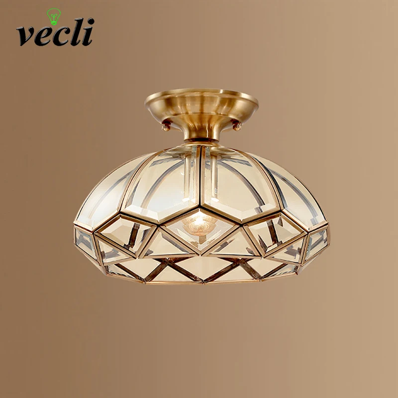 

Brass Ceiling Light French Light Luxury Vintage for Entryway Living Room Corridor Foyer Balcony
