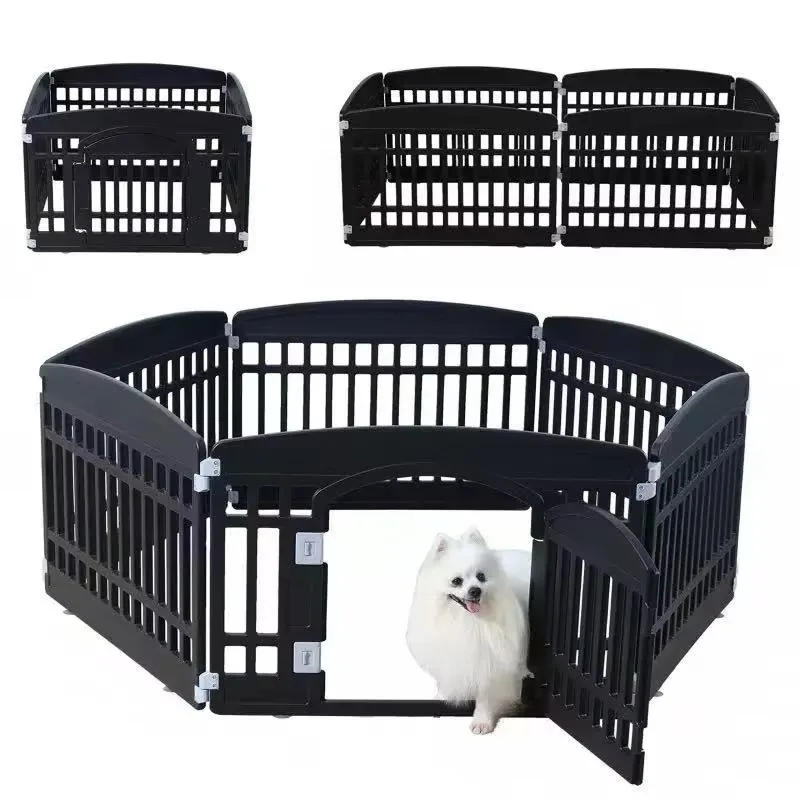 

Wholesale Pet Supplies Indoor Dog Playpen | Plastic Modular Pet Fence | Expandable HDPE Panels for Puppy Training at Home