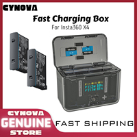 CYNOVA For Insta360 X4 Fast Charging Box Display Power Bank 2290mAh Battery Charger Storage Case For Insta 360 X4 Accessories