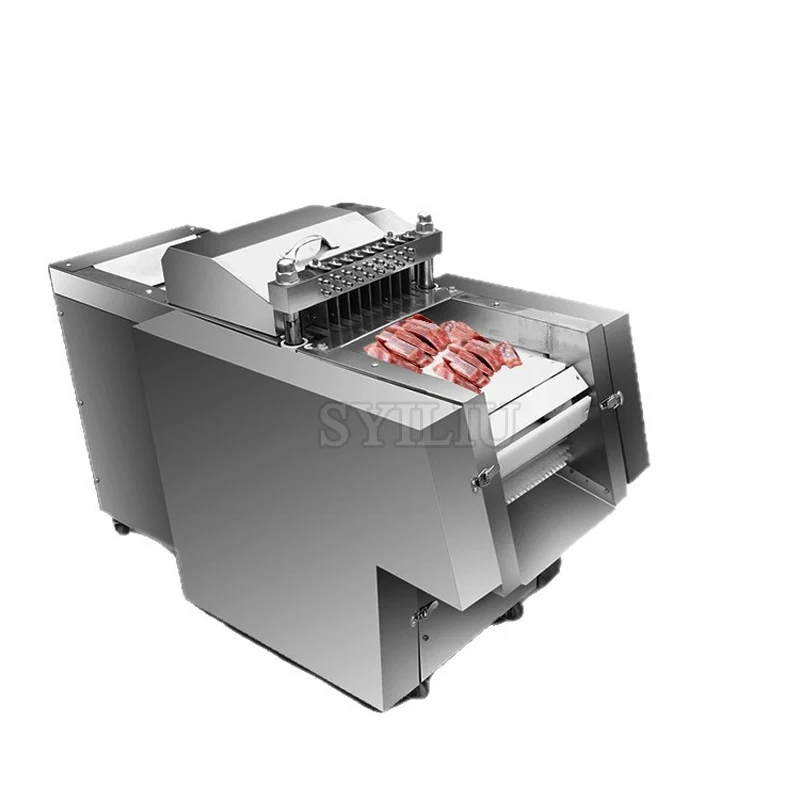 

Fully Automatic Slicer, Chicken Chop Machine, Pork Rib and Chicken Leg Slicer, Bone Cutting Machine