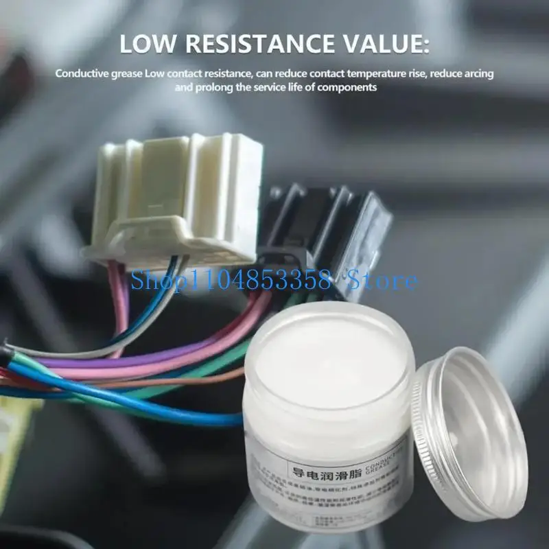 652F Premium Switches Contact Lubricants 100g Electrical Contact Grease Enhances Conductivity Upgrades for Automotive Connector