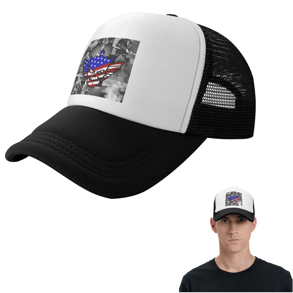 In The Ring Cody Rhodes American Nightmare (5) Cap Fashion Mesh Baseball Caps Adjustable Hat Hip Hop Summer Unisex Baseball Hats