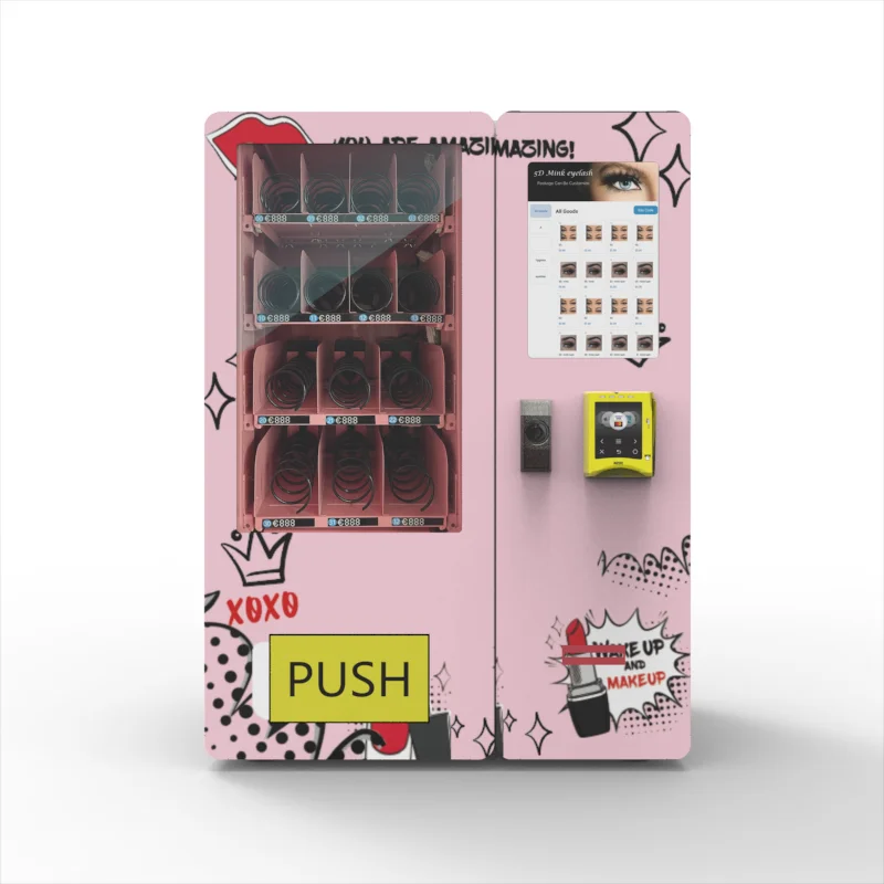 

Custom 10-Inch Touch Screen Mini Beauty Snack Vending Machine Fake Eyelashes, Hair Clips, Cosmetic Vending Machines