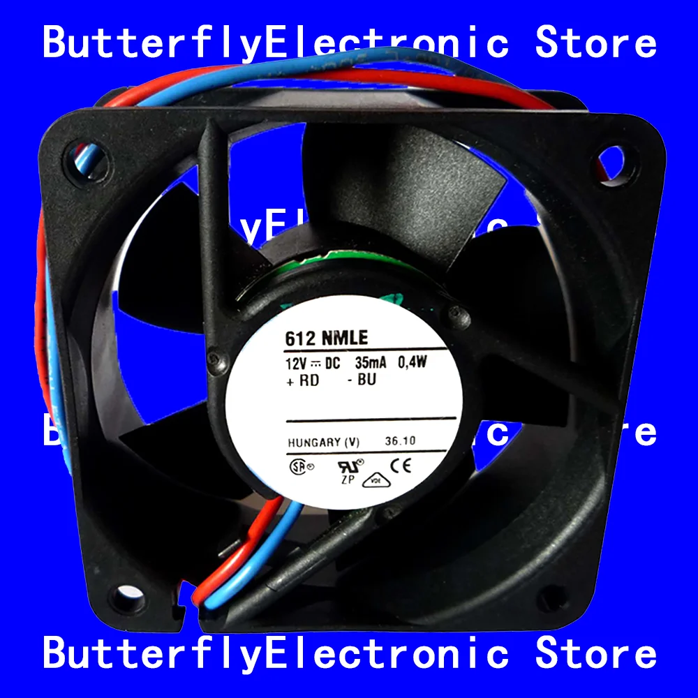 NEW ORIGINAL 612NMLE 612 NMLE 12VDC 0.4W COOLING FAN 6025 6CM 60*60*25MM