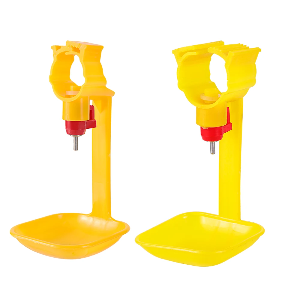 20 Pcs Chicken Drinker Nipple Cups Automatic Integrated Hanging Cups With 25mm Pipes Ball Nipple Poultry Feeding Waterer