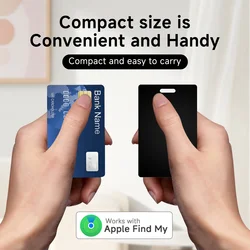 Smart Airtag Air tag Card GPS Tracker Works With Apple Find My Anti-Lost Wireless Wallet Tracking Card Key Finder