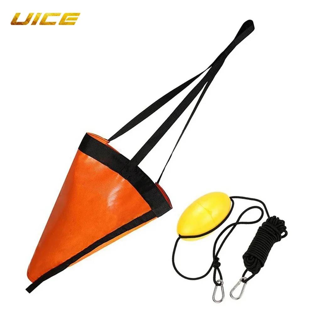 

Sea Anchor Drogue Drift Sock with Kayak Tow Rope Line for Marine Boat Buoy Ball Float Leash Sea Brake System