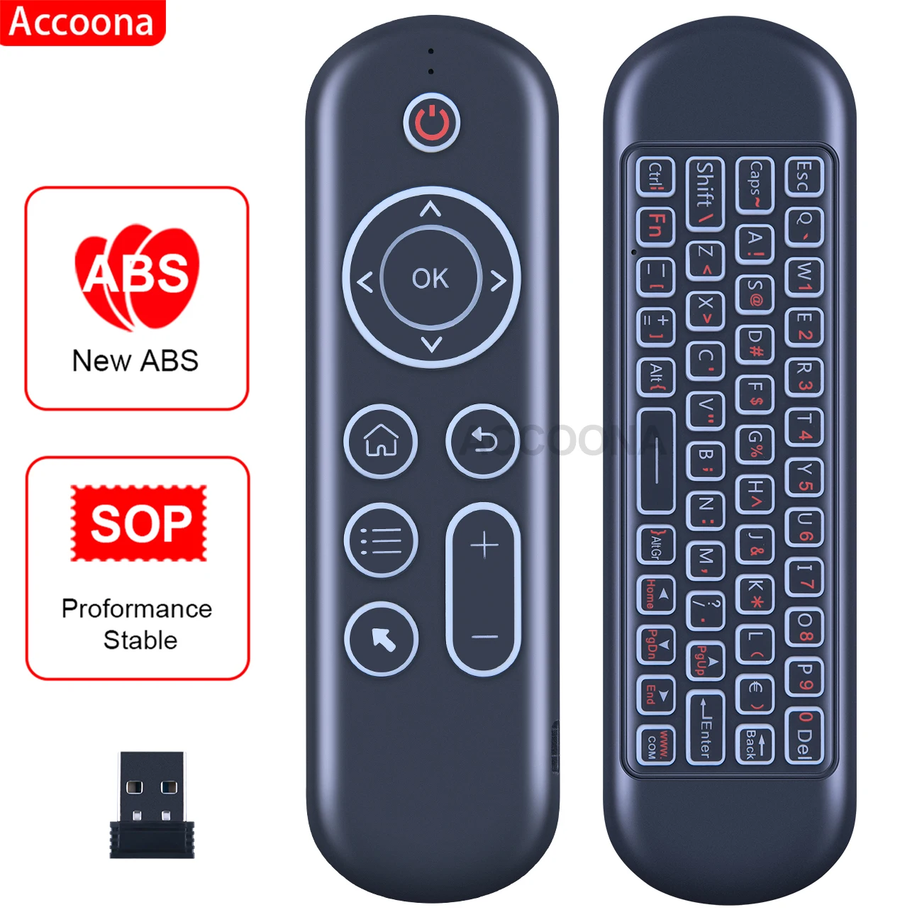 UNIVERSAL Remote control M5 BT Air Mouse with 2.4G BT5.0 Dual Mode Voice Assistant