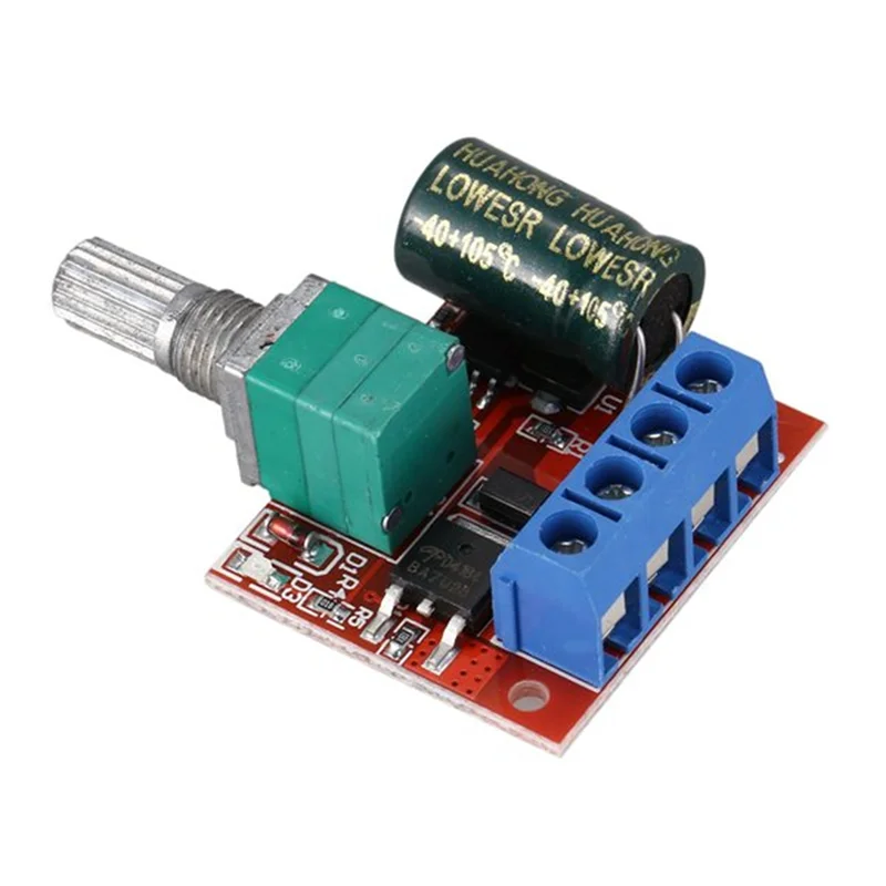 -MEOF PWM DC Motor Governor 5V-35V Speed Switch 5A Switch Function LED Dimmer