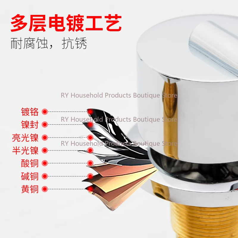 Bathtub Faucet Hot and Cold Water Mixing Valve Switch Valve Hardware Accessories
