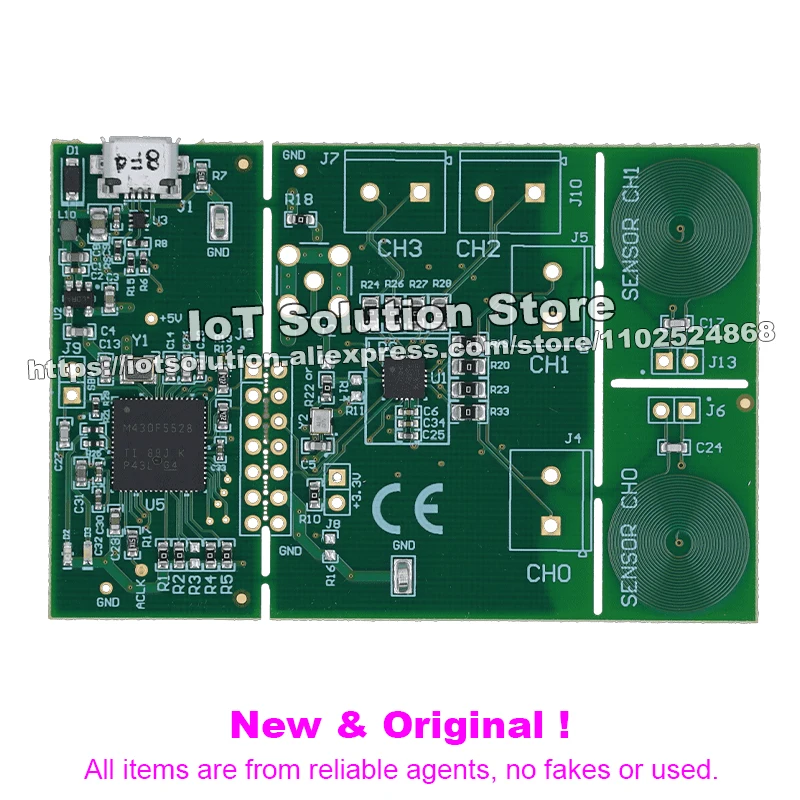 LDC1614EVM LDC1614 Evaluation Module for Inductance to Digital Converter with Sample PCB Coils