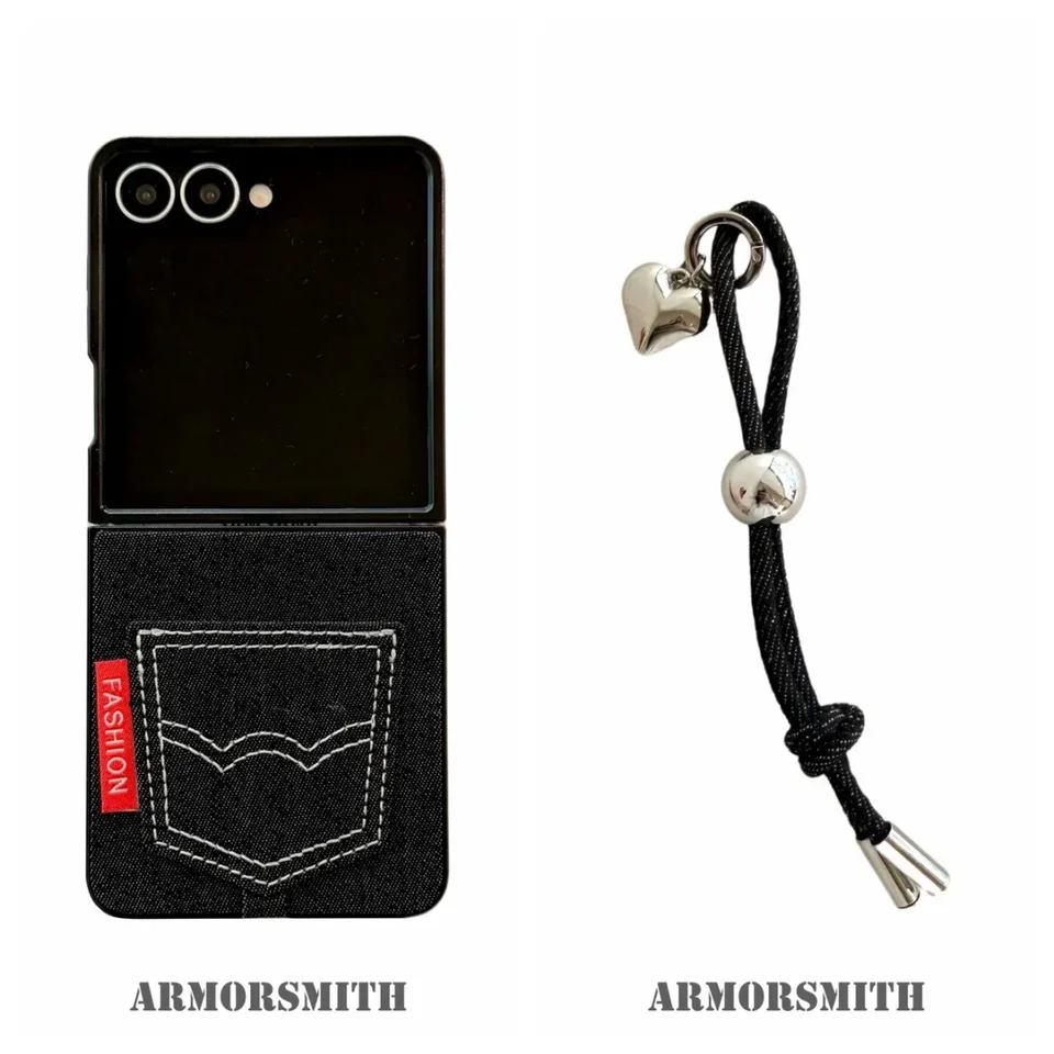 For Samsung Z Fold 7 8 Fold 8 Ultra Denim Phone Case With Chain Fashion Cowboy With Pockets Phone Case for Samsung Z Flip 8 7, image 12