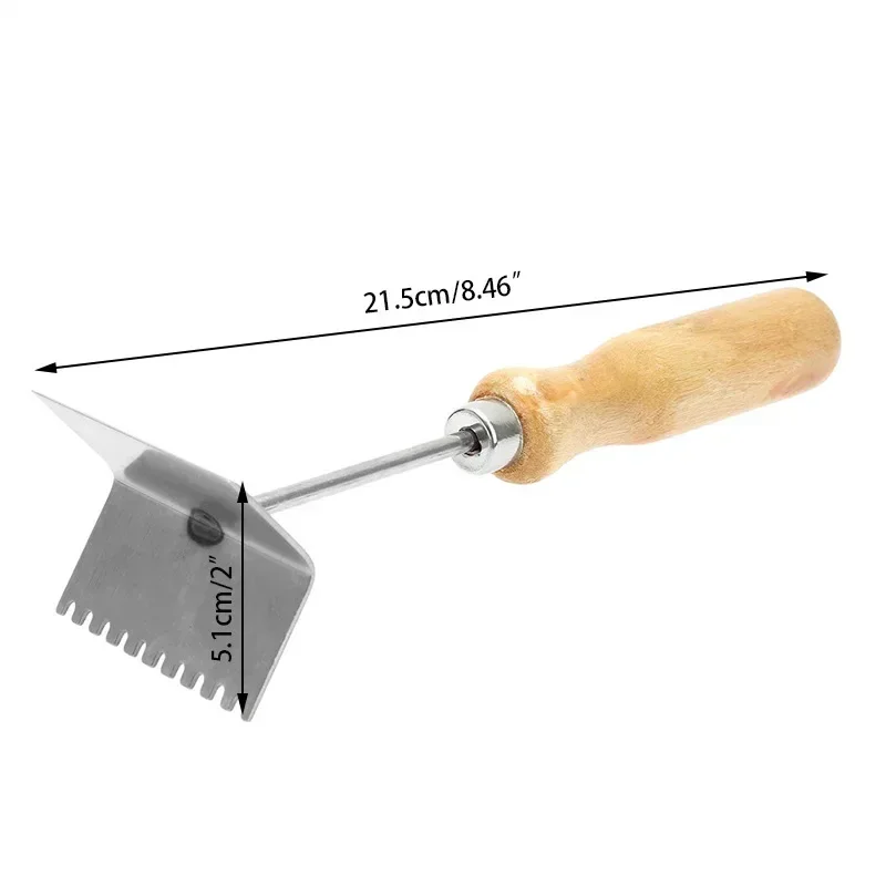 ANeedle-Type Honey Cutter, Honey-Threshold Shovel, Rake Handle, Honey-Cutting Forks And Covers, Bee Tools And Beekeep, 2Pcs