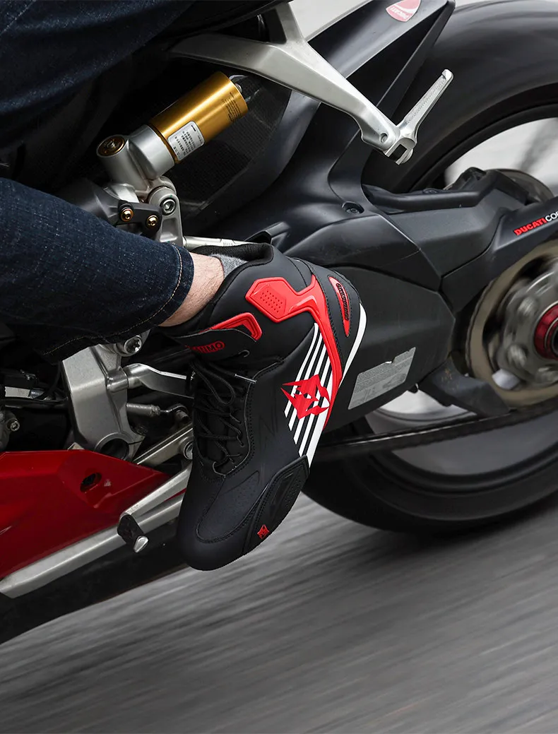 Motorcycle Riding Short Boots Motorcycle Shoes Racing Rally Waterproof Anti-drop Motorcycle Brigade Four Seasons botas moto