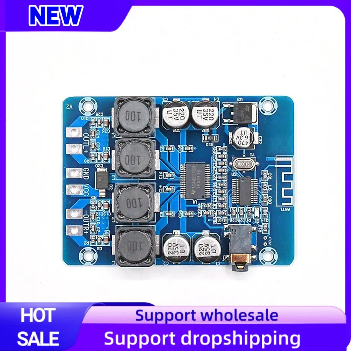 

Suitable XH-M314 Bluetooth Digital Power Amplifier Board TPA3118 Dual 45W Audio Module AUX Decoding