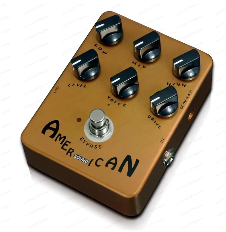 

JF-14 American Sound AMP Simulator Pedal of FD 57 Deluxe Amplifier From Clean To Overdrive Sound for Electric Guitar Effect