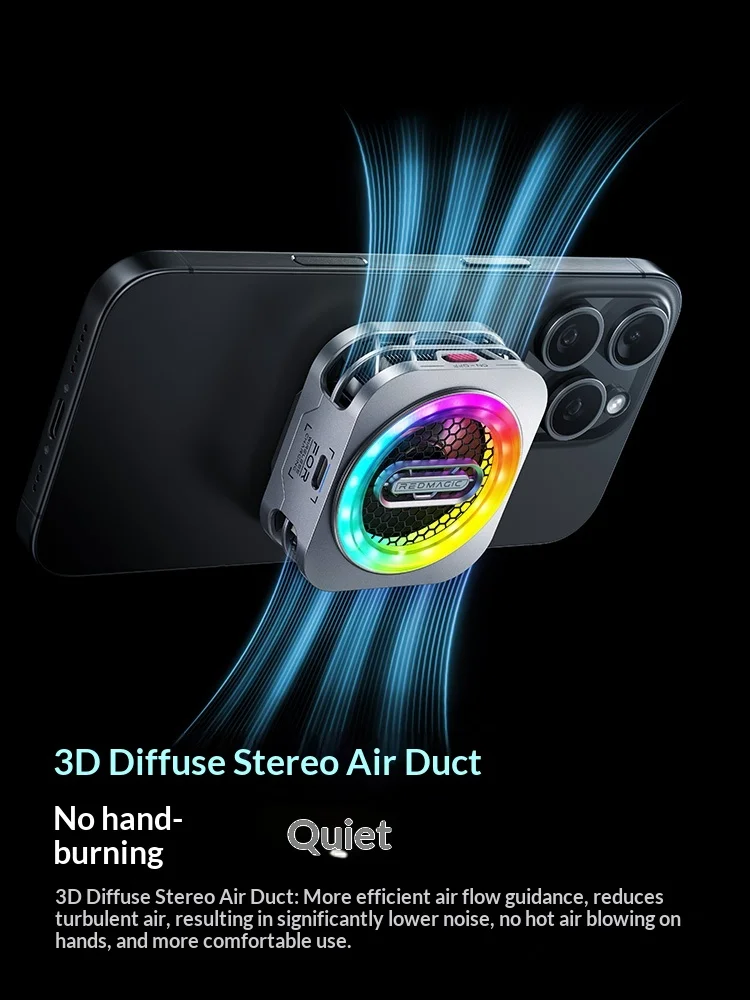 

Новый радиатор для мобильного телефона Red Magic PA3136 6pro, специальный магнитный полупроводниковый охладитель для игр и стримов, для iPhone17, Nubian