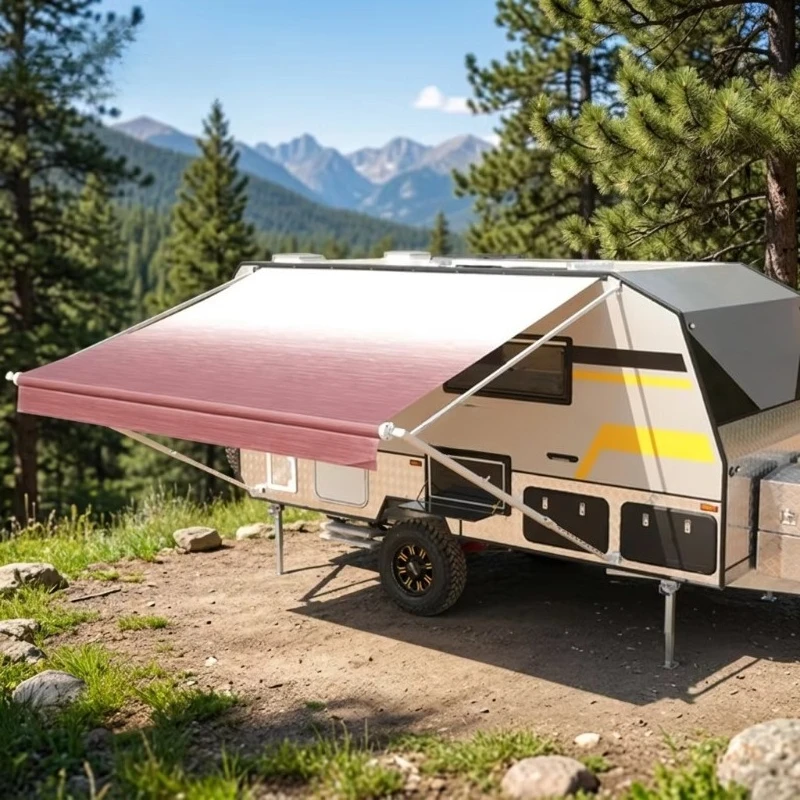 W5600 Roll Out Retractable RV Awning off Road Trailer Waterproof and UV Protection