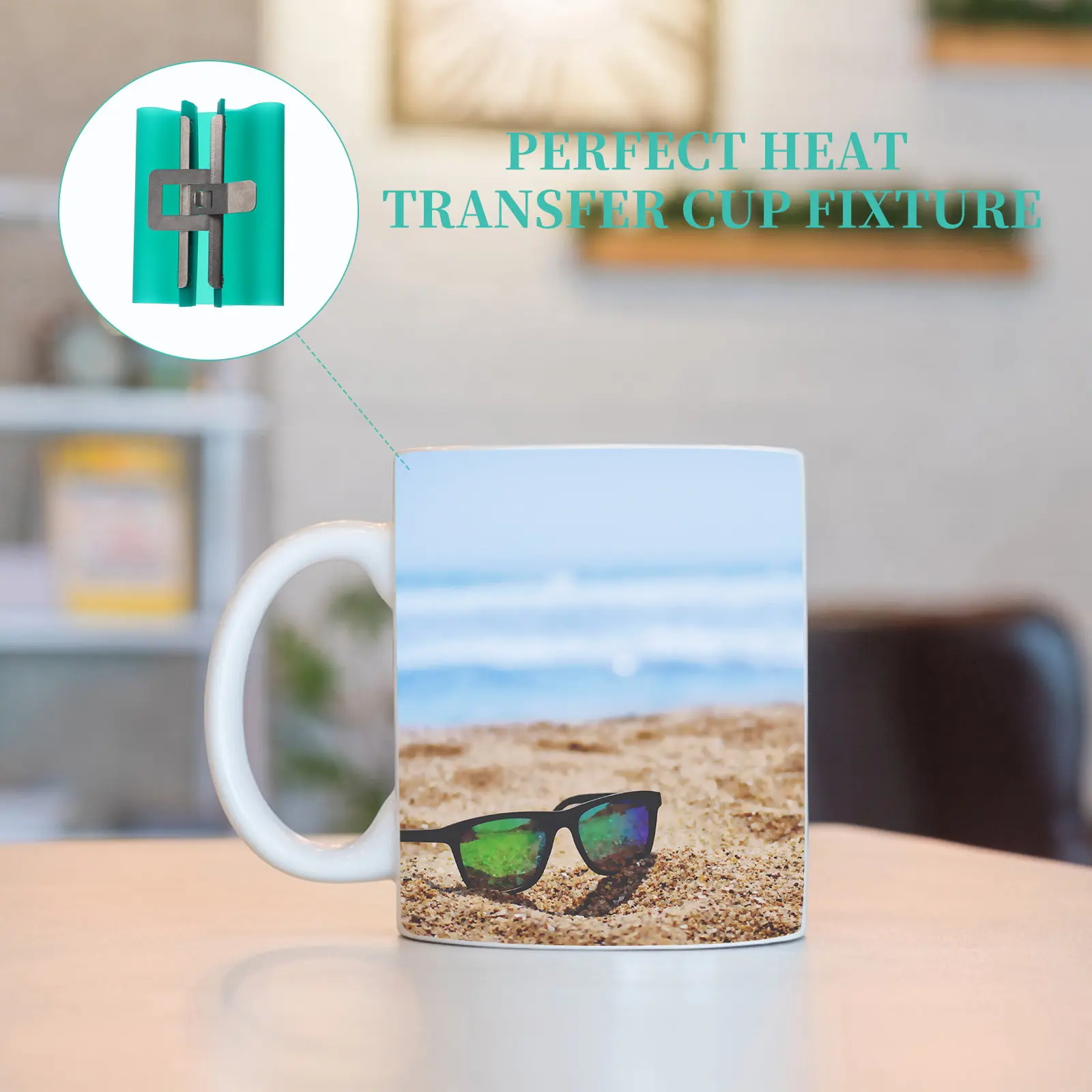 Sublimation Mug Clamp Silicone Fixture Heat Resistant Cup Holder 3D Sublimation Mug Wrap Printing Cup Transfer Clamp