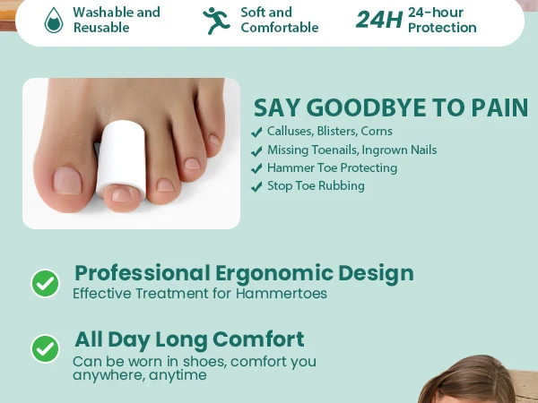 

2/6/10Pcs Soft Gel Toe Separator Bunion Pain Relief Antibacterial Toe Spacers Corrector Prevent Corn Calluses Blisters Foot Care