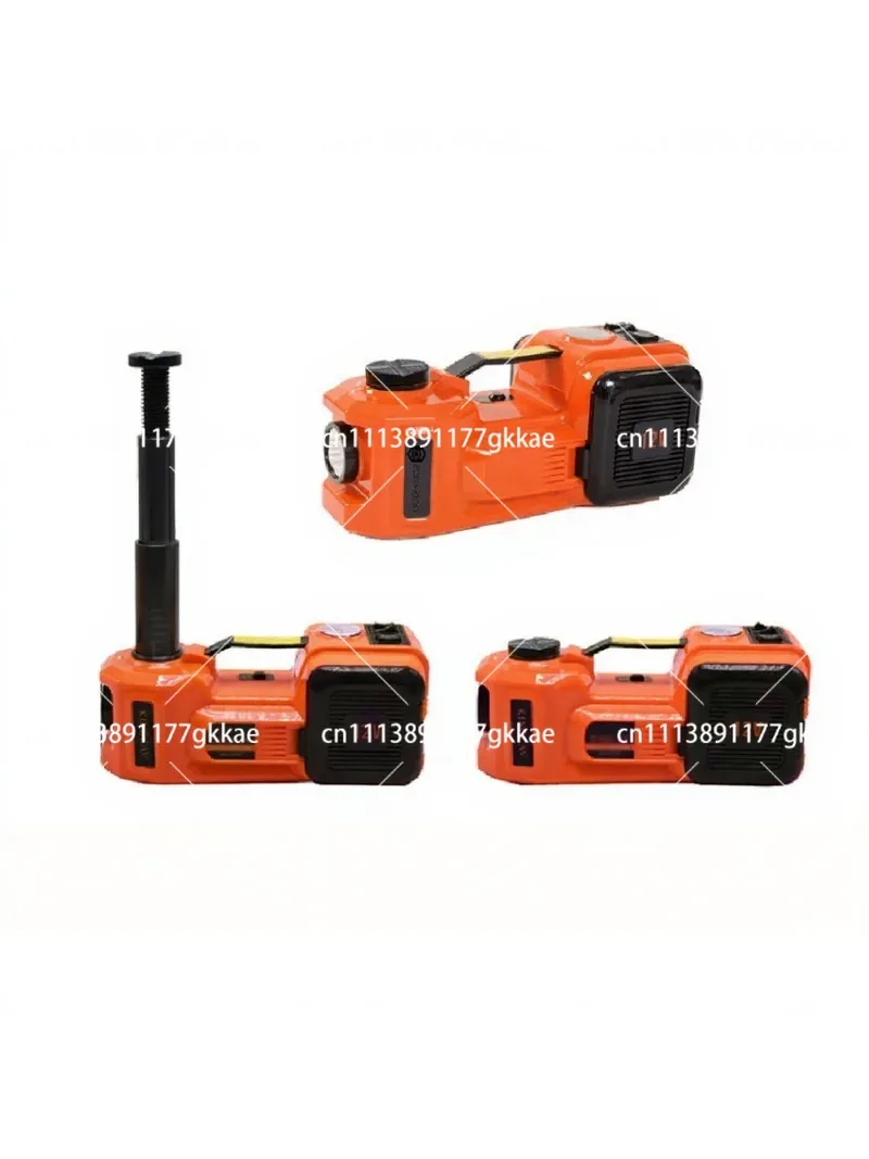 12V 5T Electric Hydraulic Car Jack with Tire Inflator Pump and LED Flashlight 3 in 1 Lifting Tool