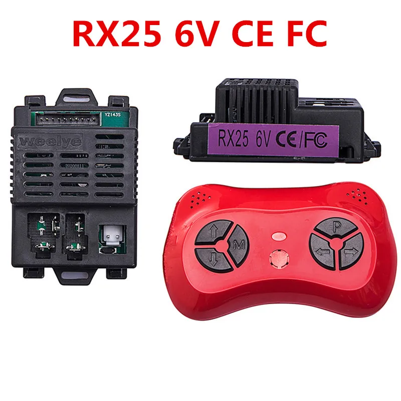 Weelye RX25 6V เด็กไฟฟ้ารถ2.4G บลูทูธรีโมทคอนโทรล,นั่งของเล่น Controller เปลี่ยนชิ้นส่วน