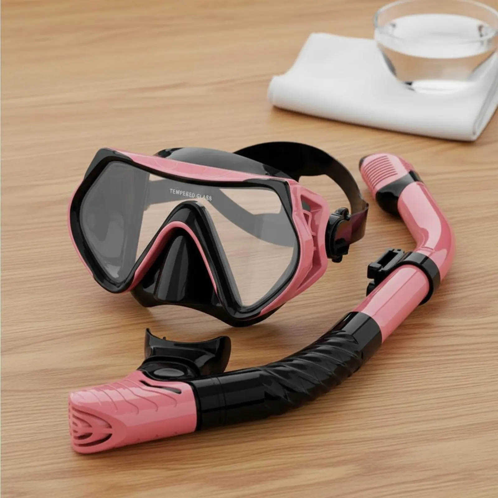 

Комплект для дайвинга: маска с панорамным обзором и трубка для дыхания, предотвращающая удушье, герметичная, для снорклинга