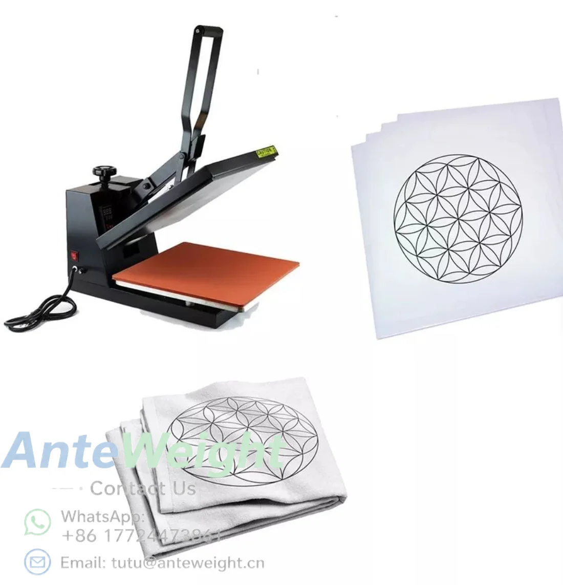 Heat Press Transfer T-Shirt Sublimation Press Machine Manual Industrial Sublimation Printer