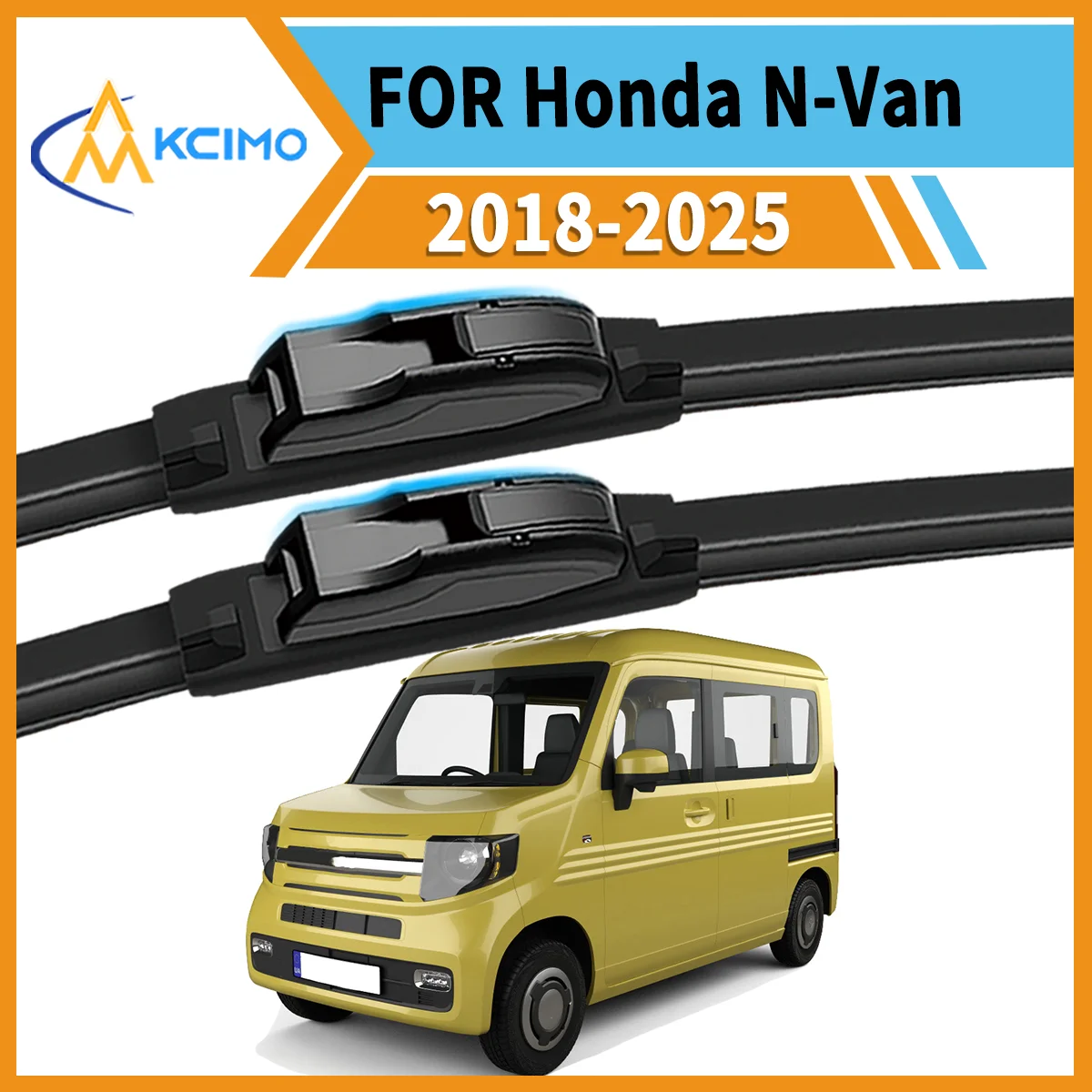 

Drive Confidently 2PCS Premium Wiper Blades for Honda N-Van 2018-2025 All-Season Clarity Strong Frame Smooth Wipe