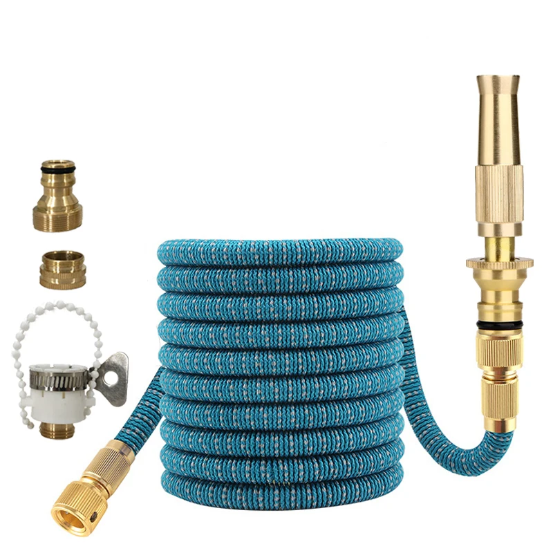 3X Teleskop-Wasserrohr 25FT-150FT, Messing-Wasserpistole mit Direktsprühfunktion, Gartenwasserpistole, geeignet für Gartenbewässerungsbedarf