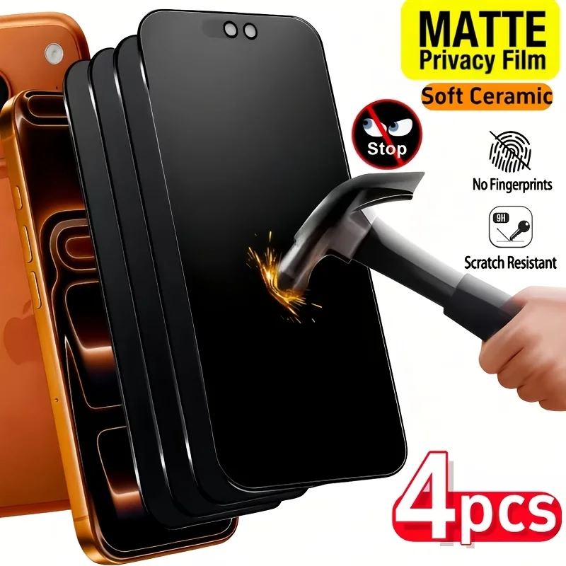 1-4Pcs Matte Privacy Screen Protector For Samsung S24 S25 S26 Ultra S23 S22 S21 S10 FE A57 A56 A16 A17 A37 A36 A55 A07 A27 A35
