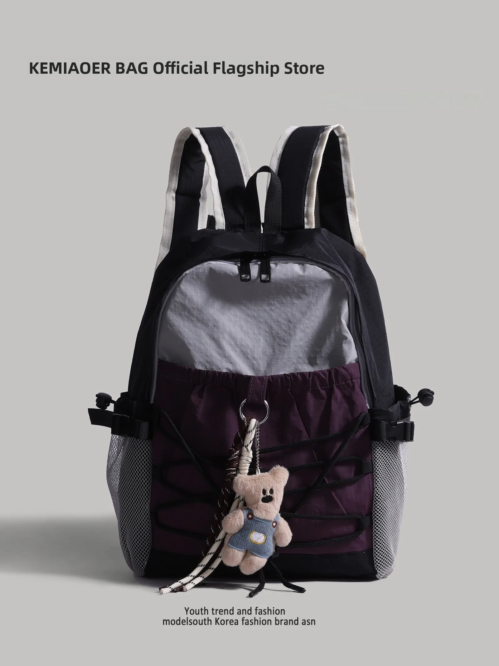 アウトドア旅行-大容量-ハイキングバックパック-登山バッグ-ユニセックス-カジュアル-シンプルスタイル-フィットネス-トレッキングスーツ-全性別対応