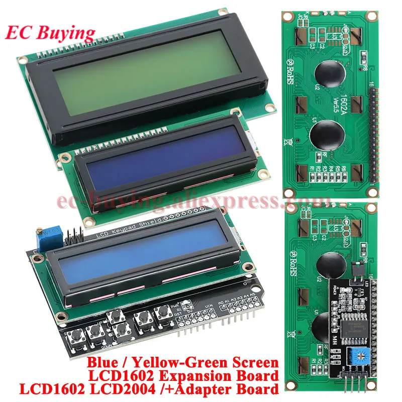 lcd-дисплей-1602-1602a-lcd2004-2004-модуль-16x2-20x4-с-синим-желто-зеленым-экраном-подсветкой-и-адаптером-для-клавиатуры-pcf8574