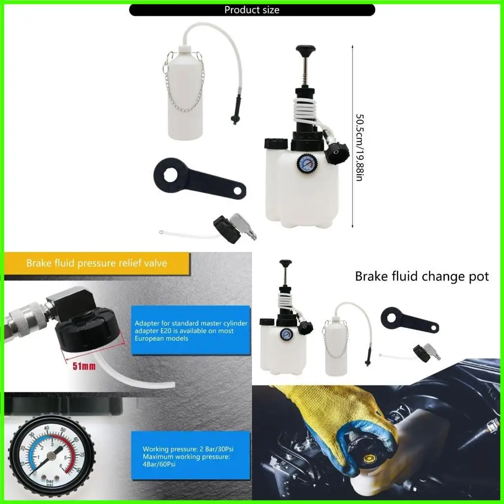 

Fluid Oil Change Tool Replacement Tools Car Brake Oil Pots Clutch Fluid Bleeder