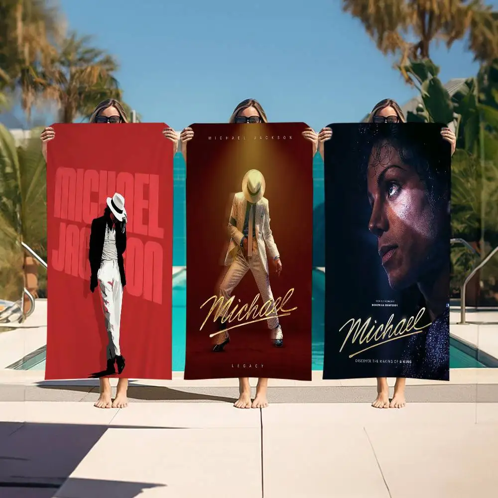 Popular Singer M-Michael J- Jackson Classics Beach Towel Bath Towels for Microfiber Quick Dry Sand Free Beach Yoga Spa Gym Pool