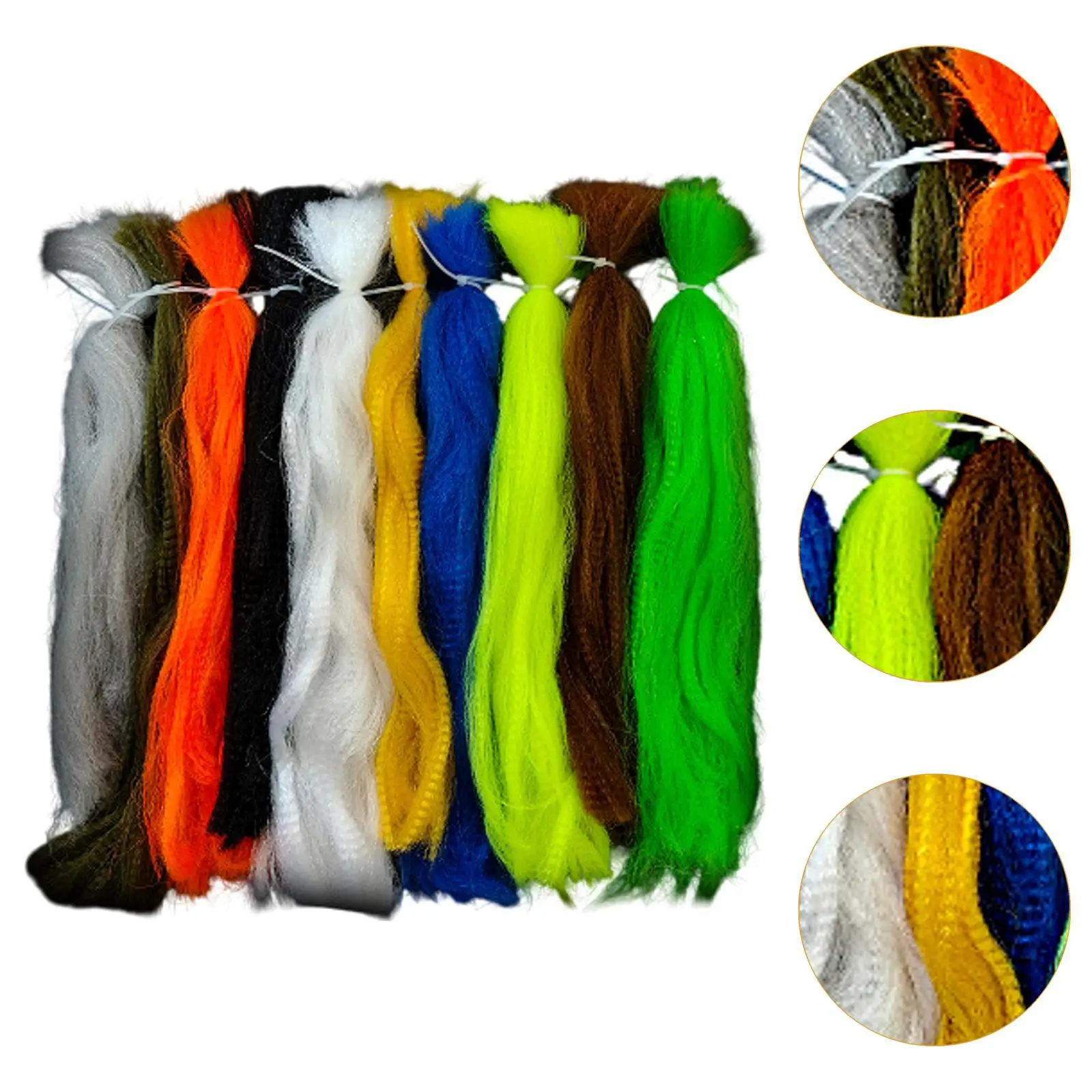 

Synthetic Fiber Fly Tying Thread Durable Fly Tying Material for Carp Spinning Fishing Lure Making Accessory