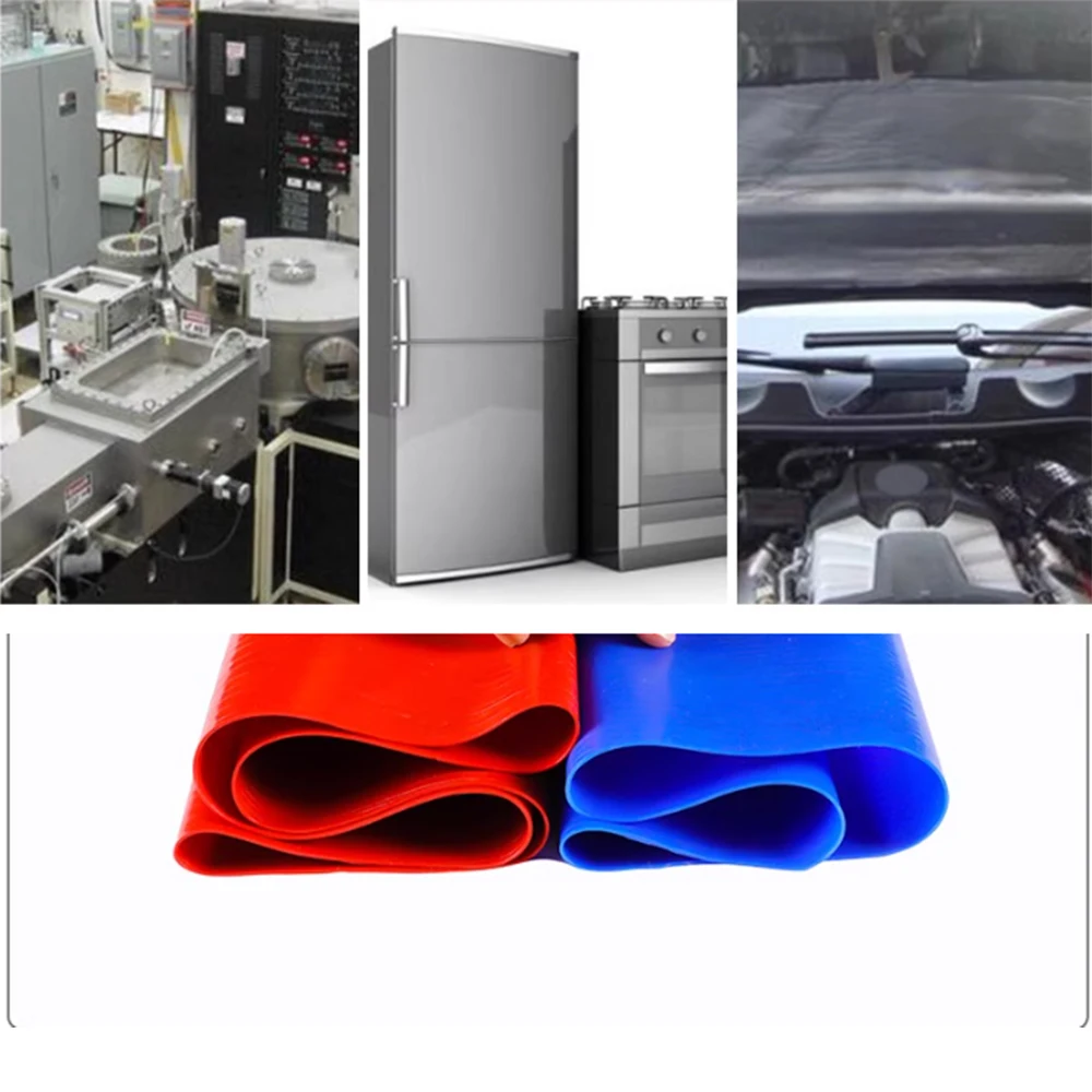 Mangueira de borracha de silicone de grau industrial branco, 1m, espessura de 2mm, tubo grande, diâmetro interno 20-150mm, resistente a altas temperaturas