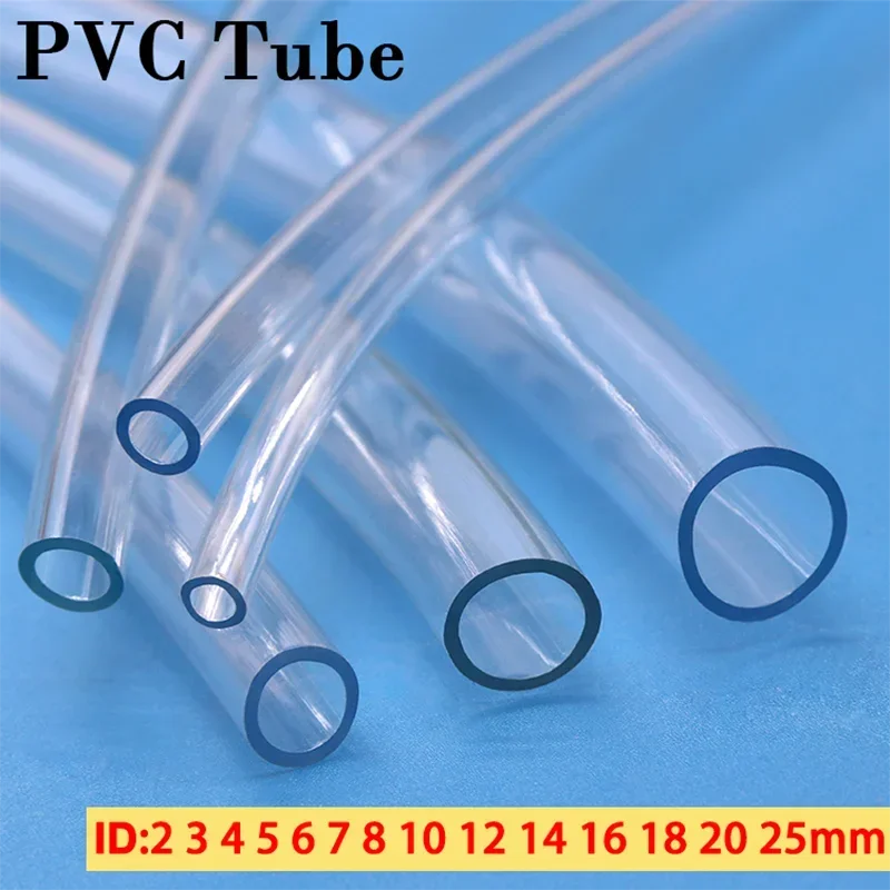 1M/3M Transparent PVC Plastic Hoses High Quality Water Pump Tube 2 3 4 5 6 8 10 12 14 16 18 20 25mm Inner Diameter