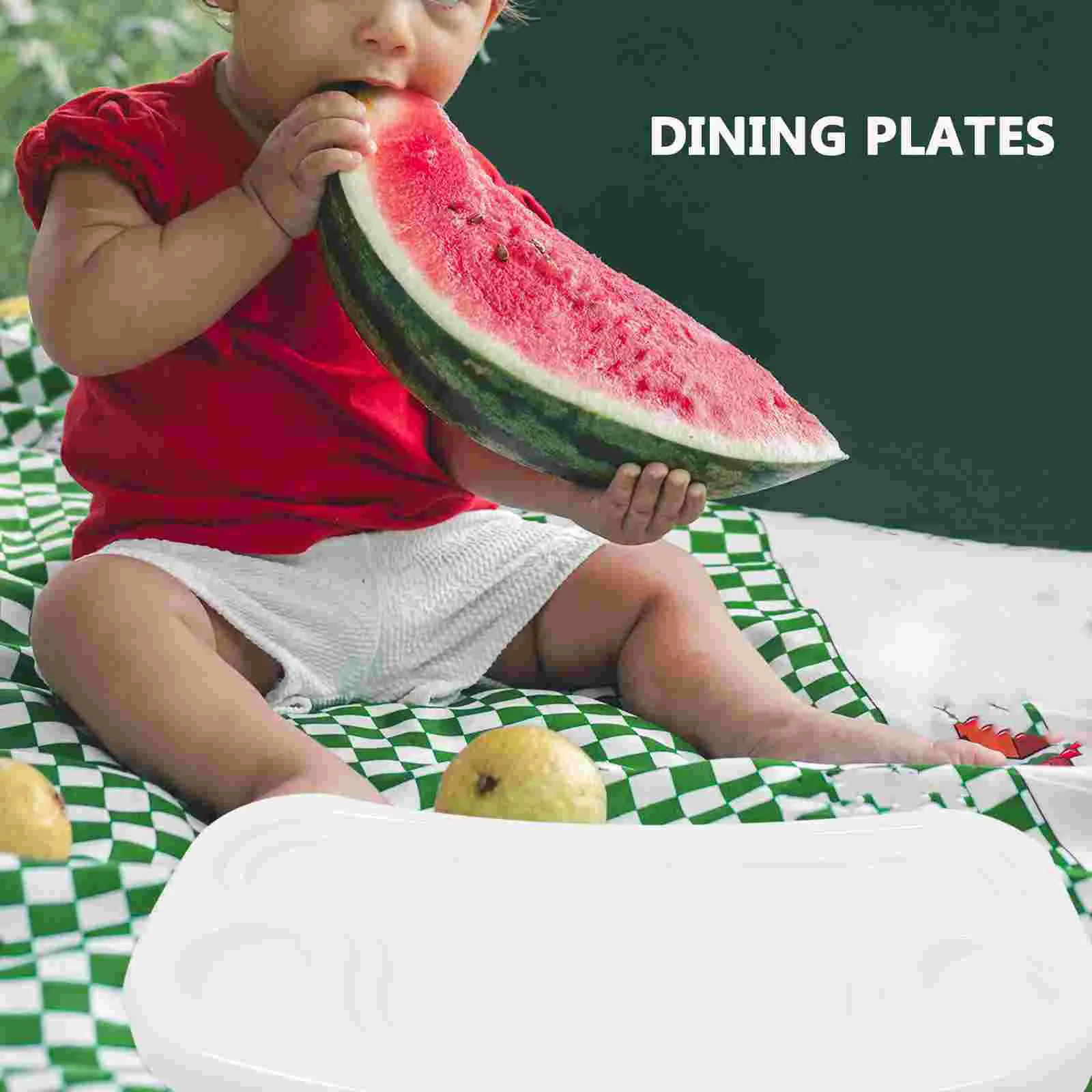 Children's Dining Chair Plate Baby Feeding Tray for High Dinner Wooden Plastic Meal