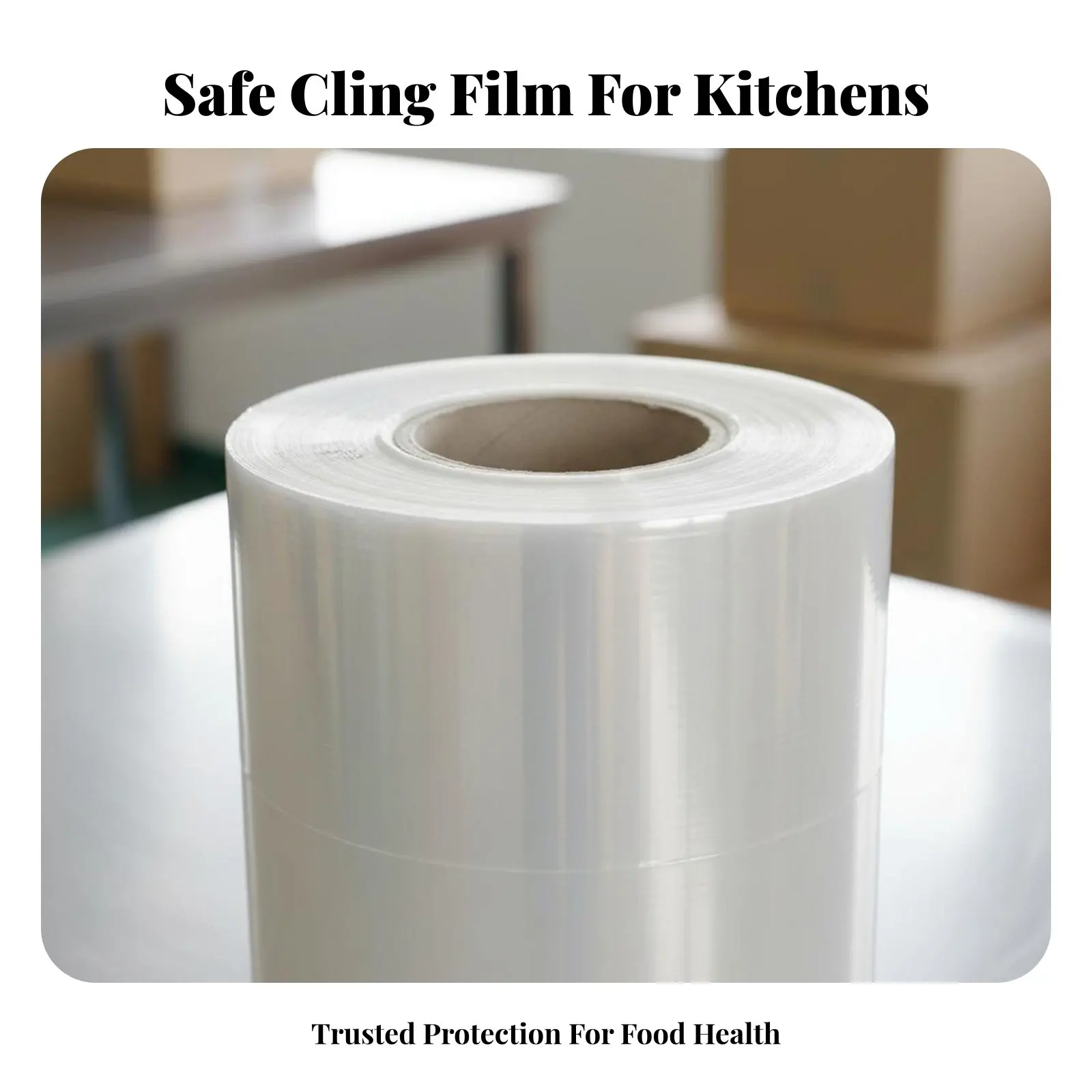 Auto Stretch Film High Elasticity Food Grade Plastic Wrap Food Cling Film Preserves Crisp Ness Stretch Wrap Roll view 2